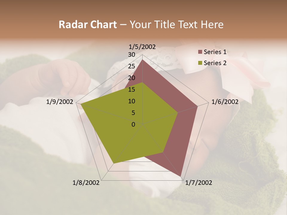 Little Girl Baby Girls Black Hair PowerPoint Template