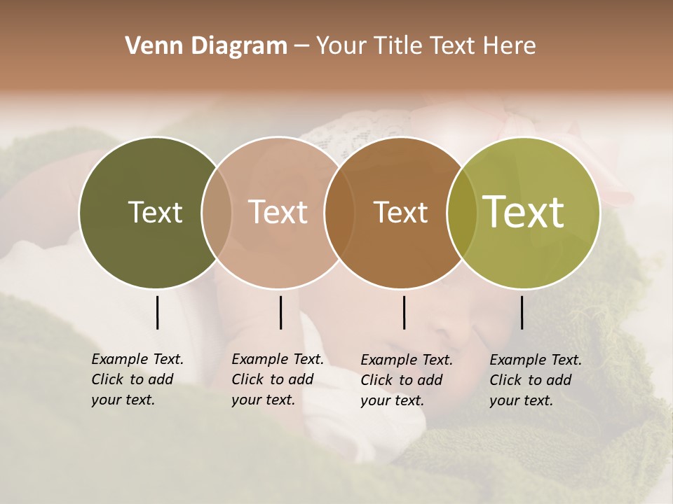 Little Girl Baby Girls Black Hair PowerPoint Template