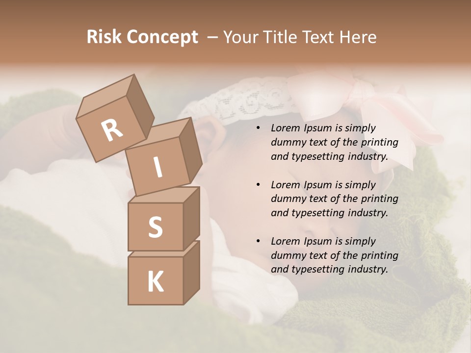 Little Girl Baby Girls Black Hair PowerPoint Template