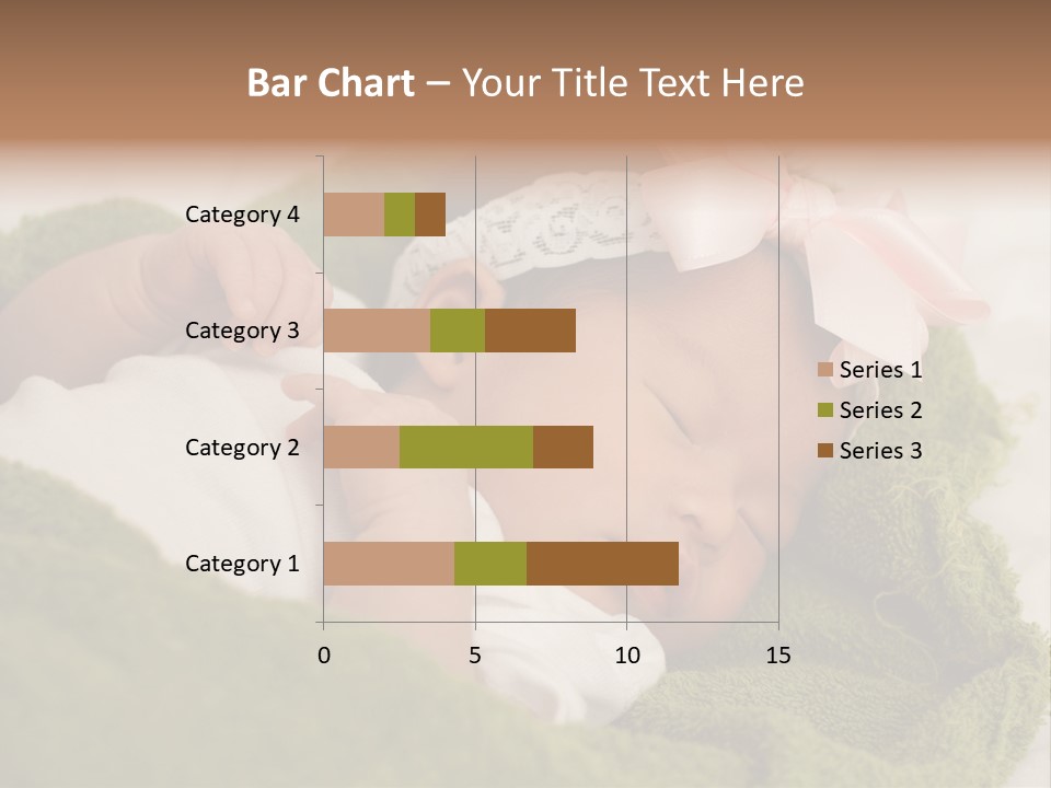 Little Girl Baby Girls Black Hair PowerPoint Template