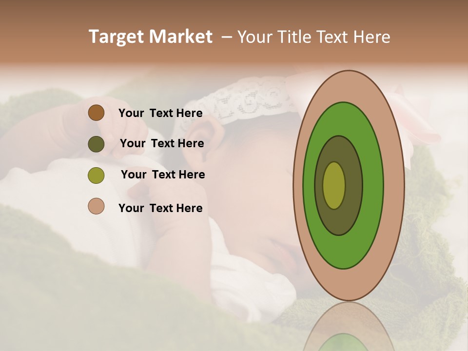 Little Girl Baby Girls Black Hair PowerPoint Template