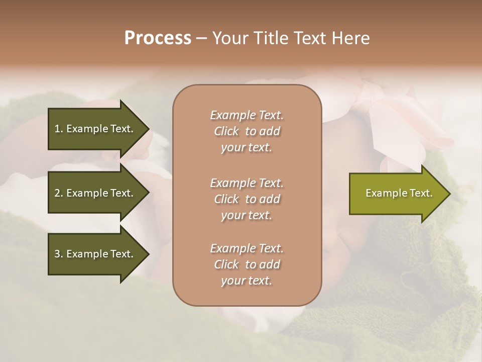 Little Girl Baby Girls Black Hair PowerPoint Template