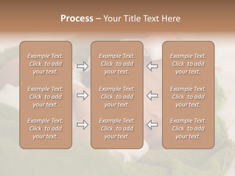 Little Girl Baby Girls Black Hair PowerPoint Template