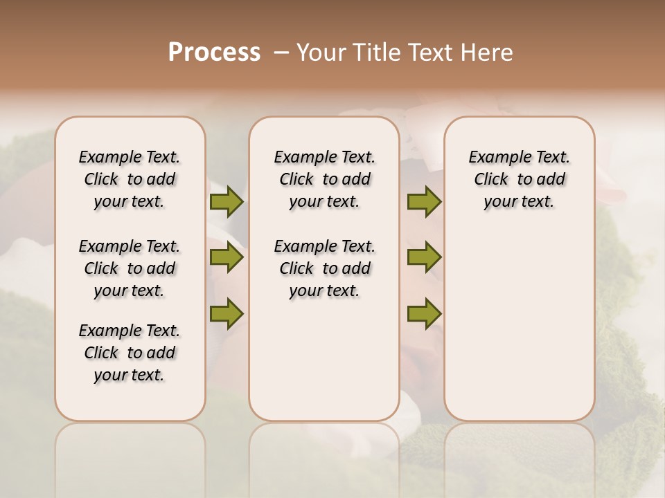 Little Girl Baby Girls Black Hair PowerPoint Template