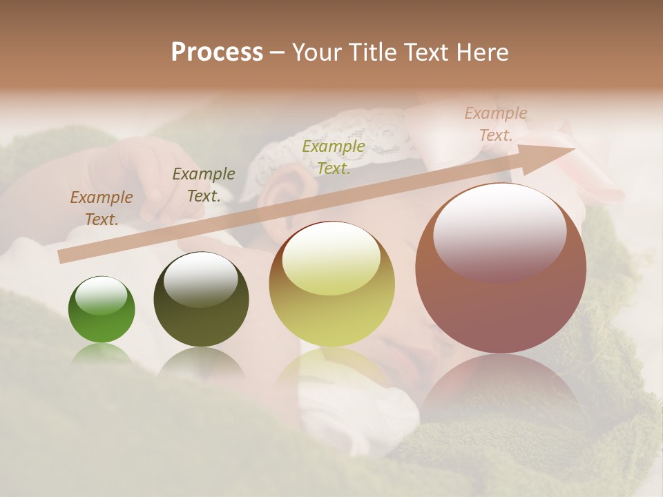 Little Girl Baby Girls Black Hair PowerPoint Template