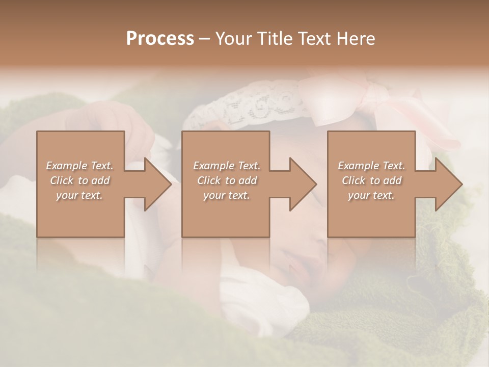 Little Girl Baby Girls Black Hair PowerPoint Template