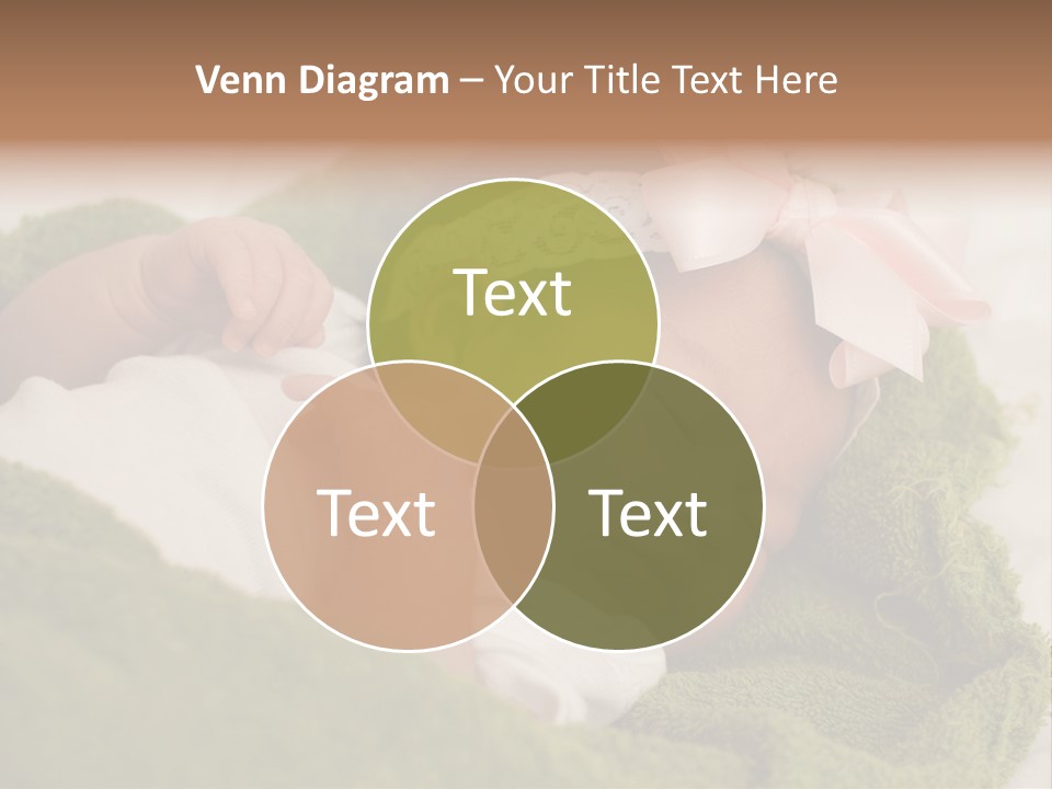 Little Girl Baby Girls Black Hair PowerPoint Template