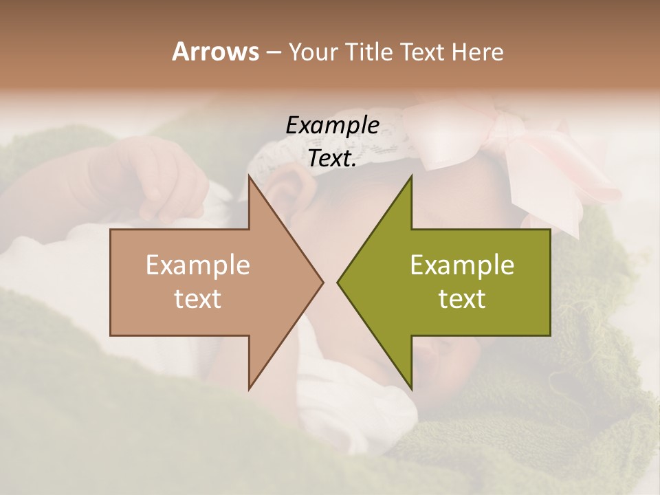 Little Girl Baby Girls Black Hair PowerPoint Template