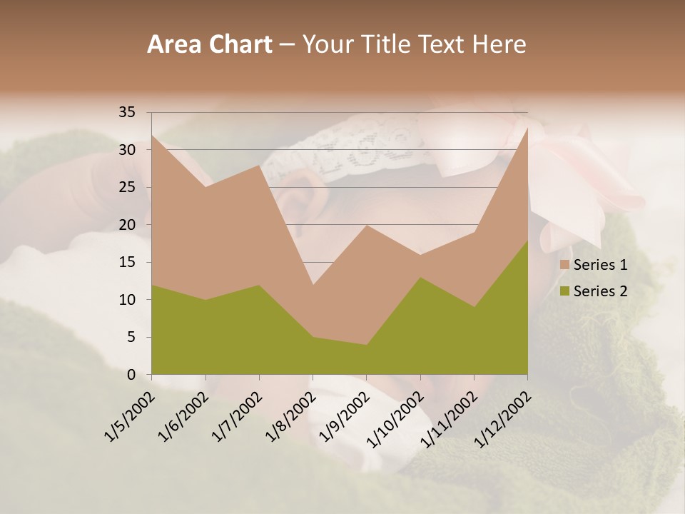 Little Girl Baby Girls Black Hair PowerPoint Template