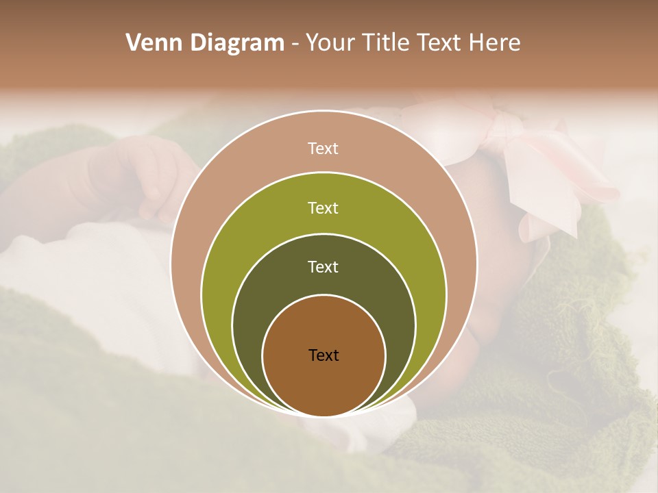 Little Girl Baby Girls Black Hair PowerPoint Template