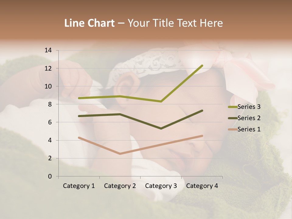 Little Girl Baby Girls Black Hair PowerPoint Template