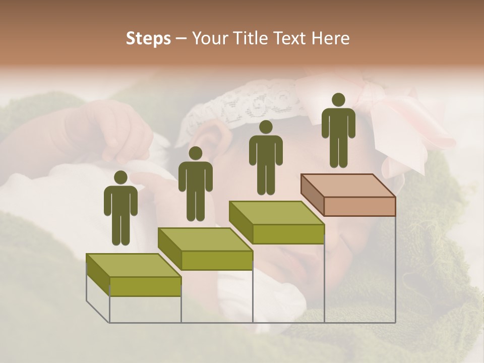 Little Girl Baby Girls Black Hair PowerPoint Template