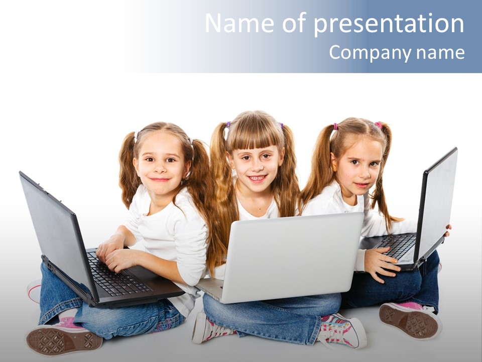 Student Caucasian Education PowerPoint Template