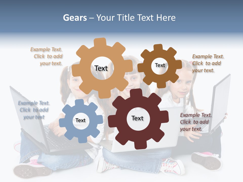 Student Caucasian Education PowerPoint Template