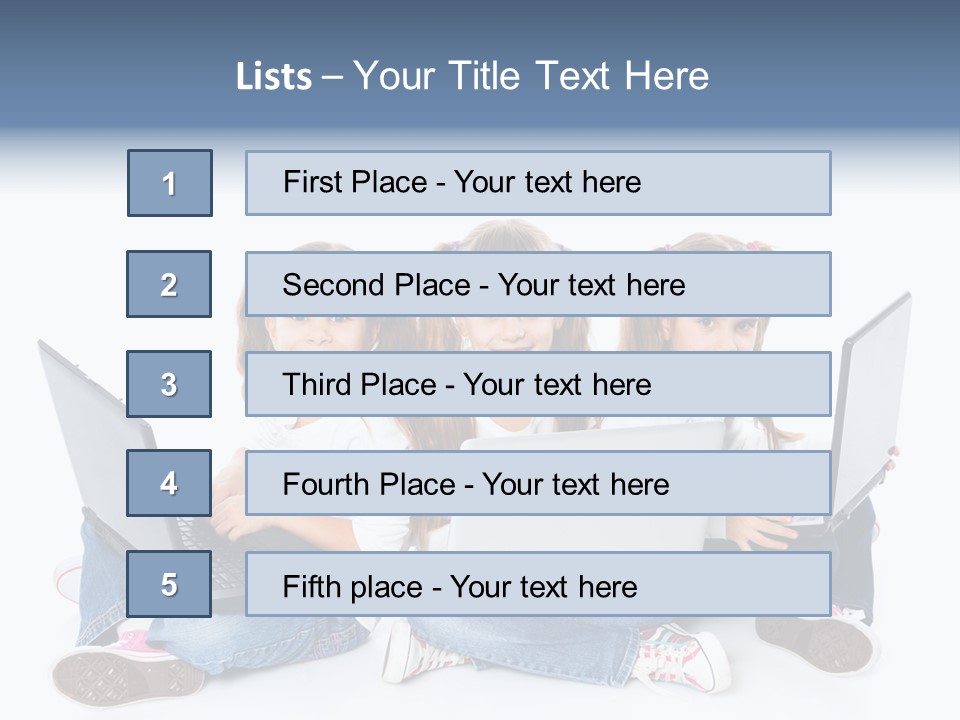 Student Caucasian Education PowerPoint Template