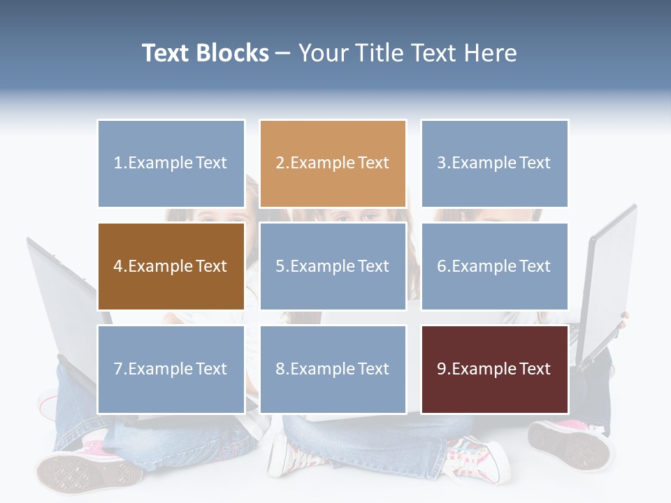 Student Caucasian Education PowerPoint Template