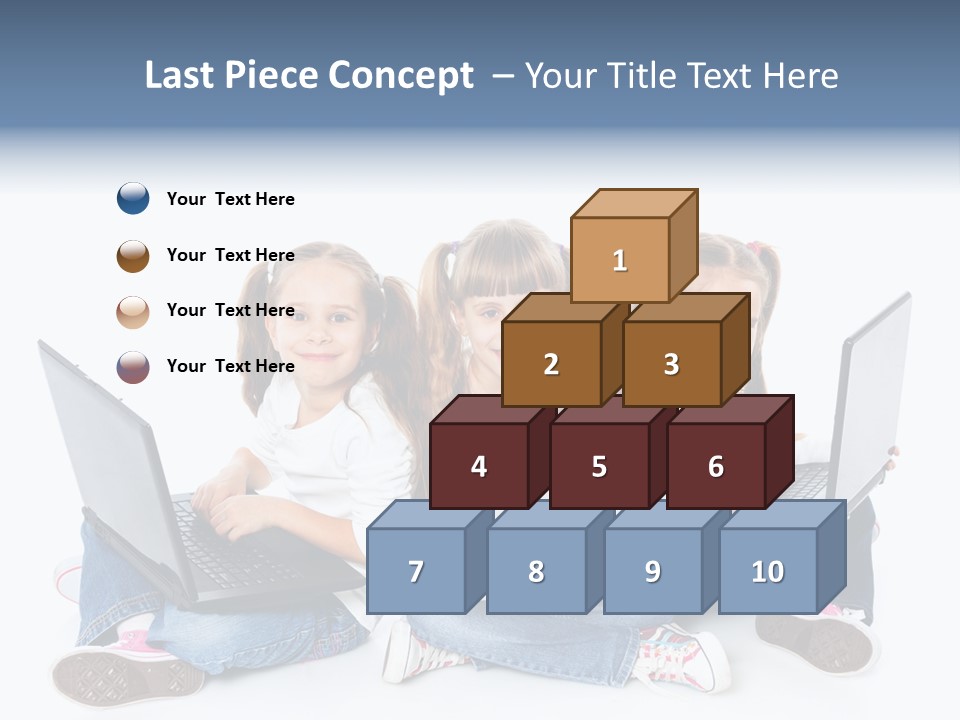 Student Caucasian Education PowerPoint Template