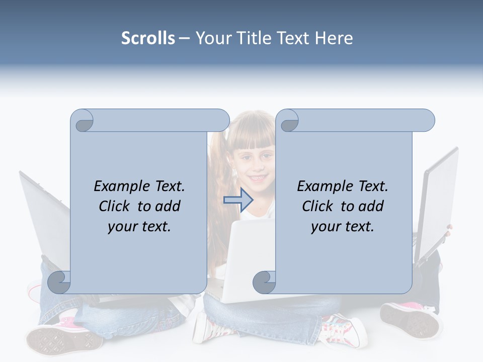 Student Caucasian Education PowerPoint Template