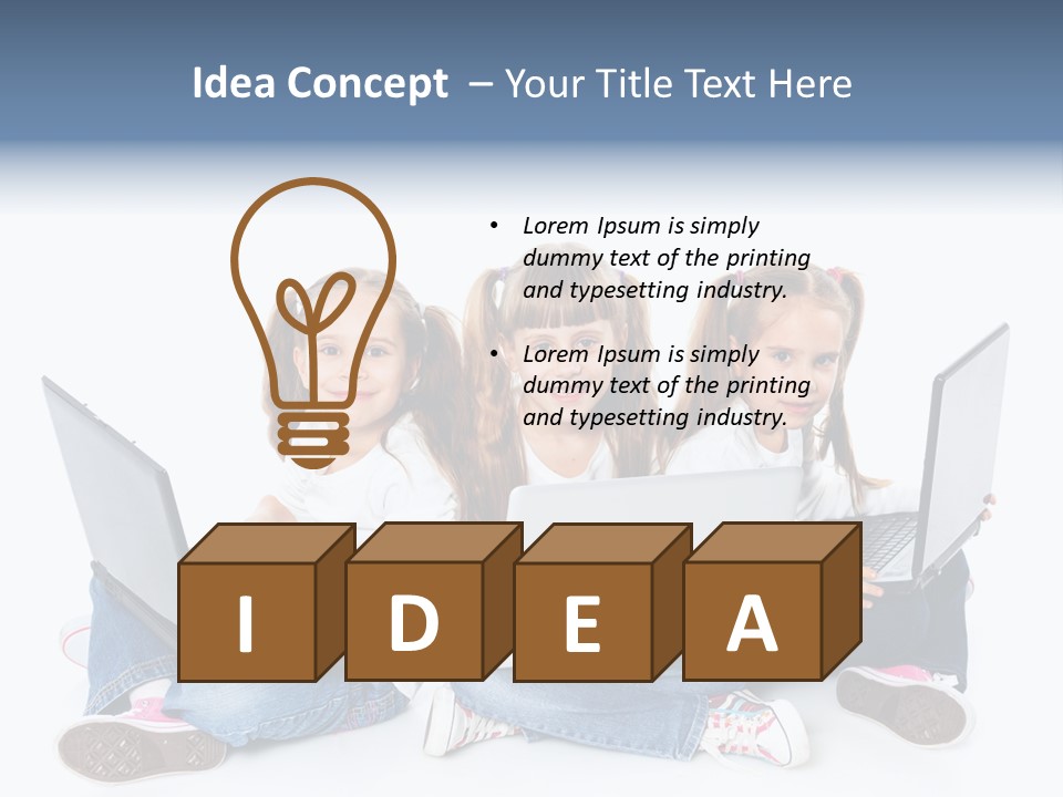 Student Caucasian Education PowerPoint Template