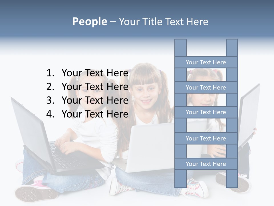 Student Caucasian Education PowerPoint Template