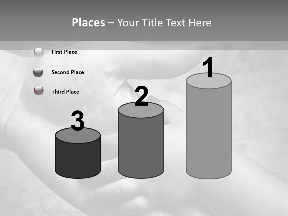 Men Body Palm PowerPoint Template