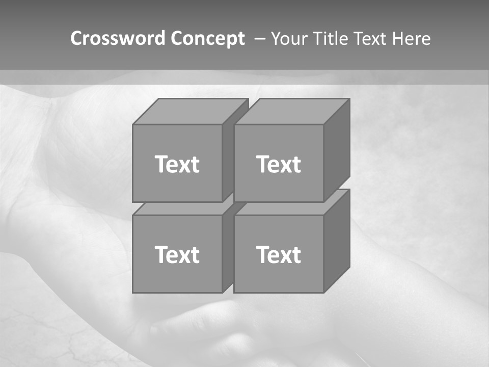 Men Body Palm PowerPoint Template