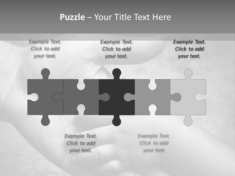 Men Body Palm PowerPoint Template