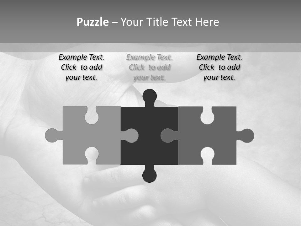 Men Body Palm PowerPoint Template