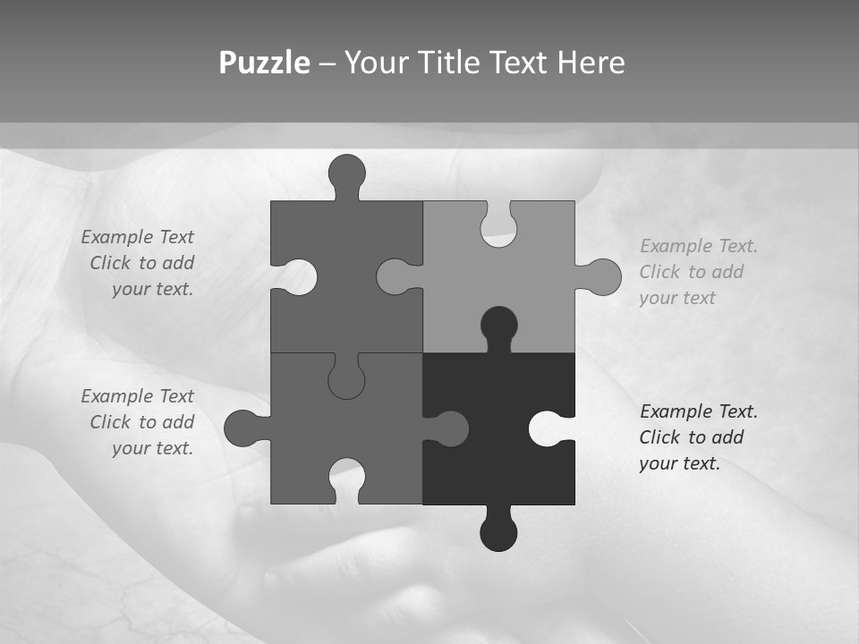 Men Body Palm PowerPoint Template