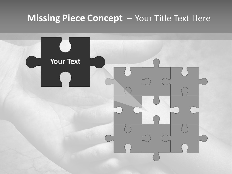 Men Body Palm PowerPoint Template