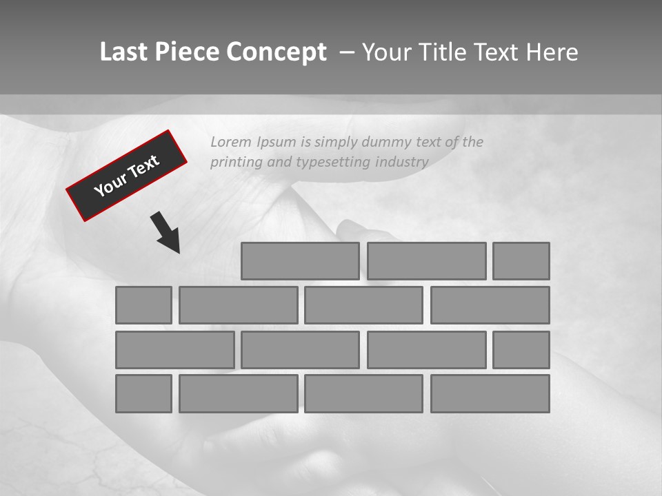 Men Body Palm PowerPoint Template