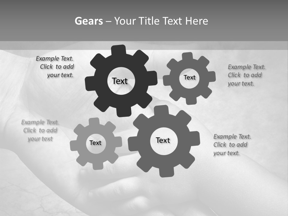 Men Body Palm PowerPoint Template