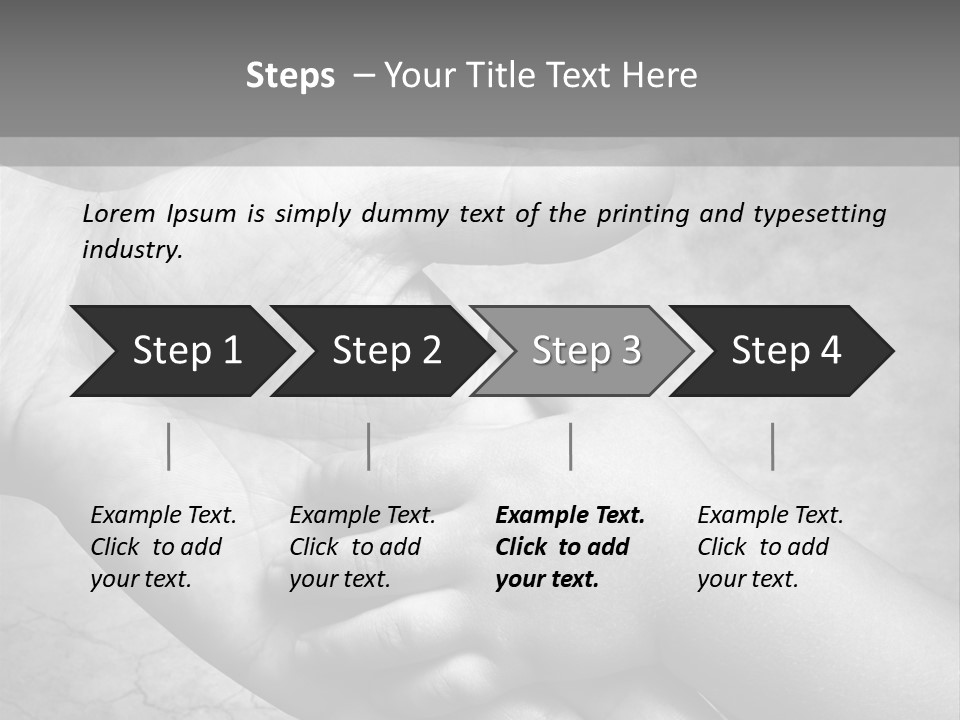 Men Body Palm PowerPoint Template