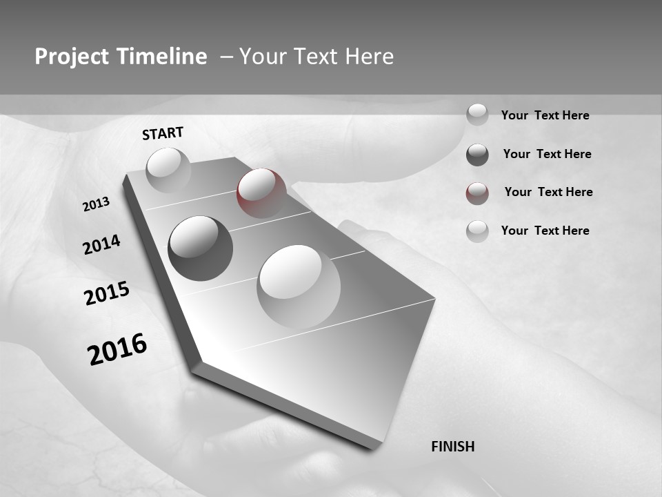 Men Body Palm PowerPoint Template