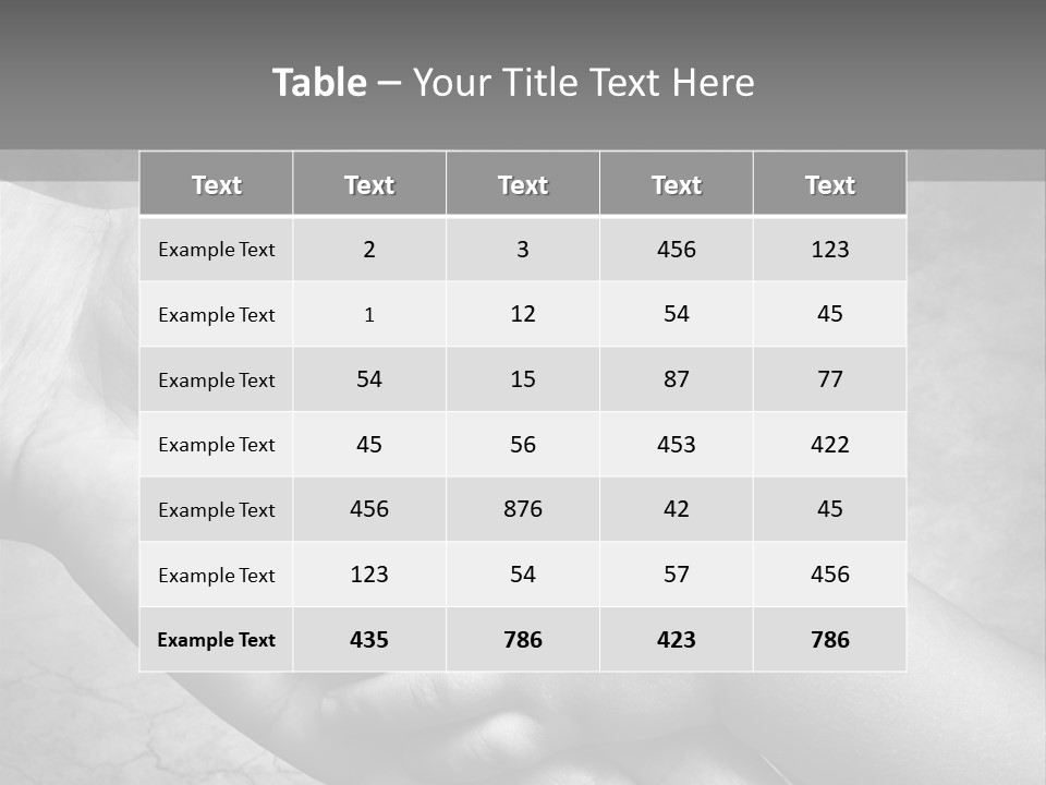 Men Body Palm PowerPoint Template