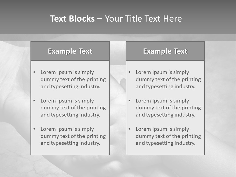 Men Body Palm PowerPoint Template