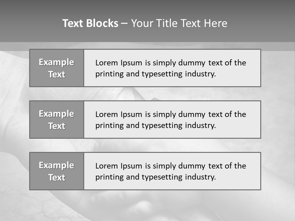 Men Body Palm PowerPoint Template