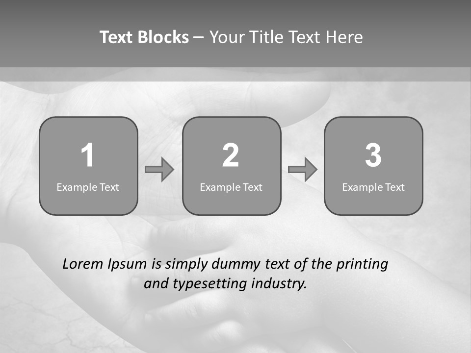 Men Body Palm PowerPoint Template