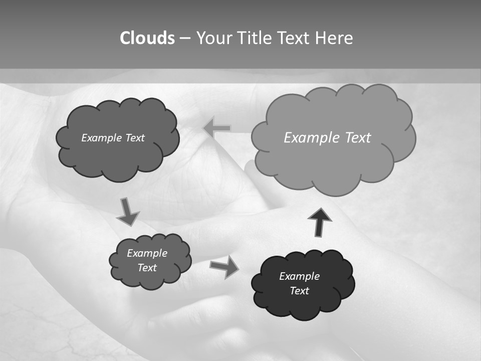 Men Body Palm PowerPoint Template