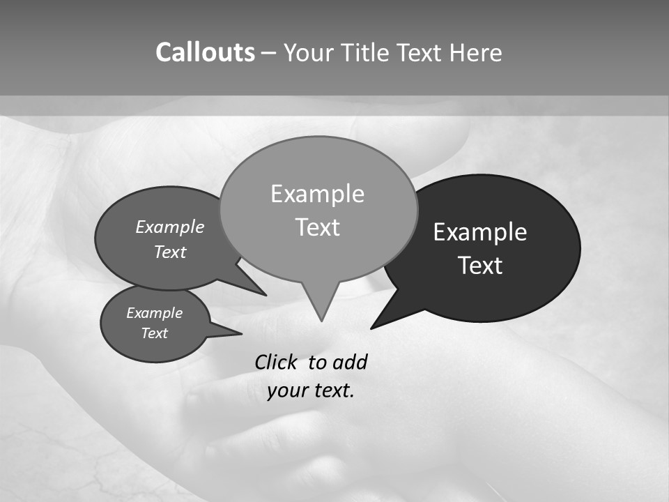 Men Body Palm PowerPoint Template