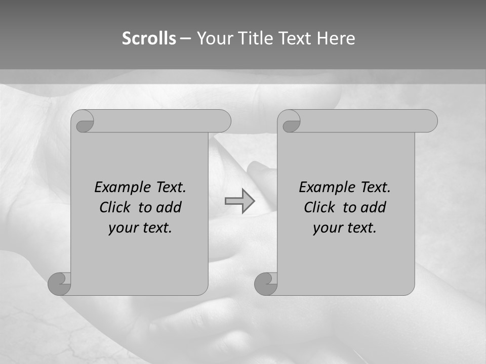 Men Body Palm PowerPoint Template