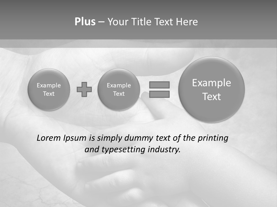 Men Body Palm PowerPoint Template