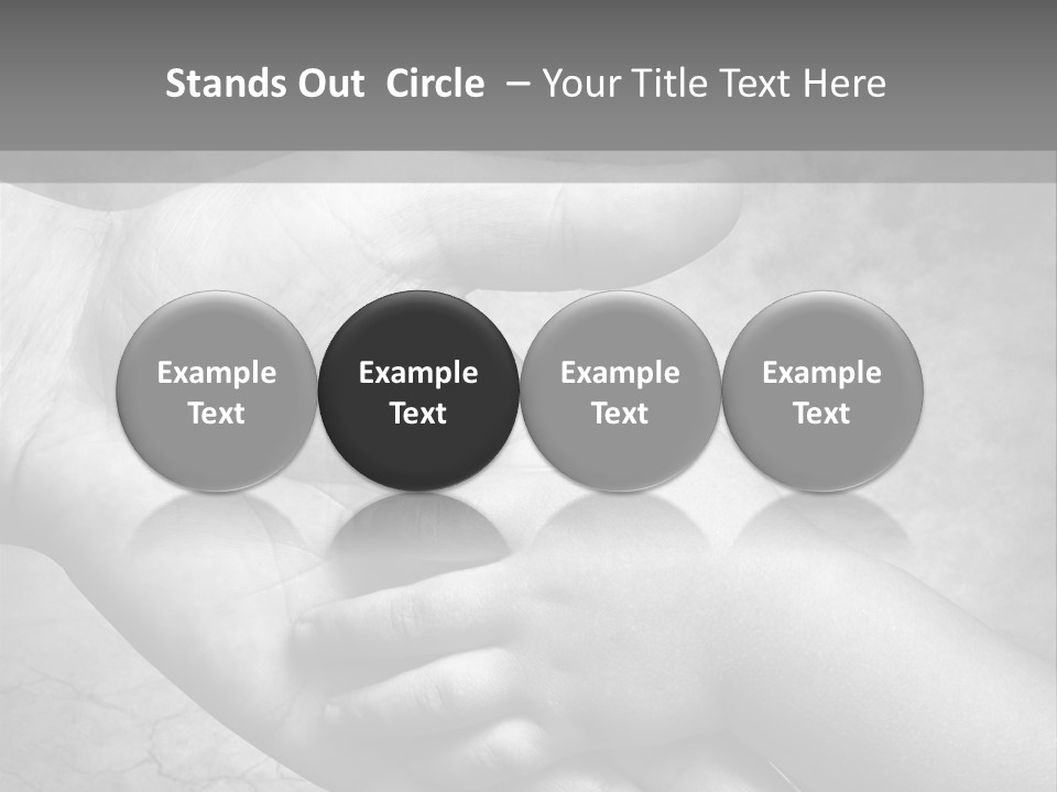 Men Body Palm PowerPoint Template