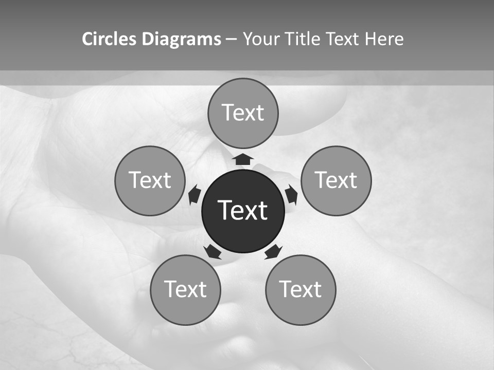 Men Body Palm PowerPoint Template