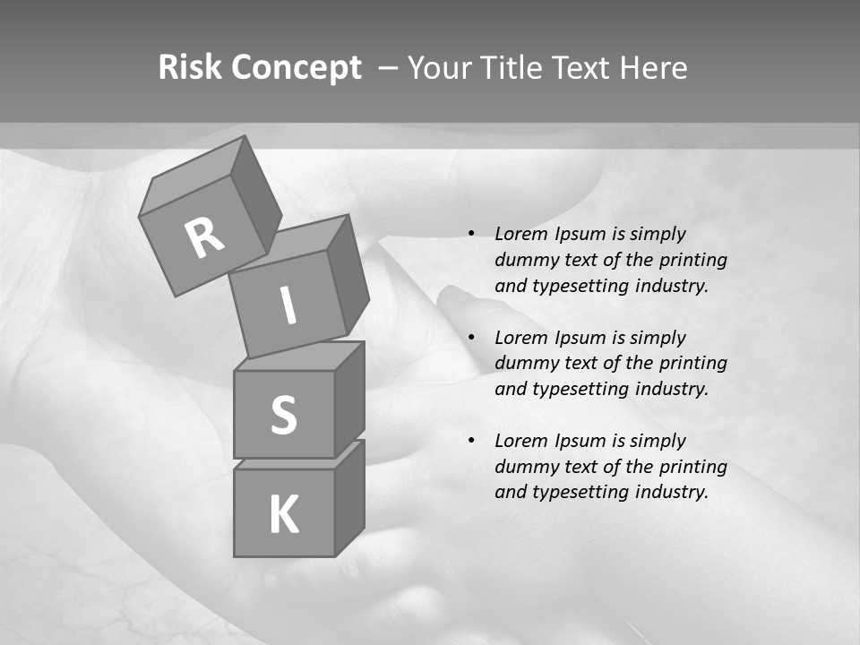 Men Body Palm PowerPoint Template