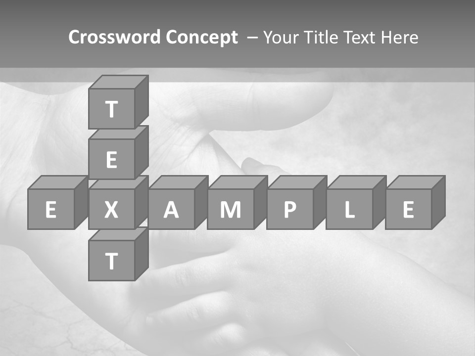 Men Body Palm PowerPoint Template