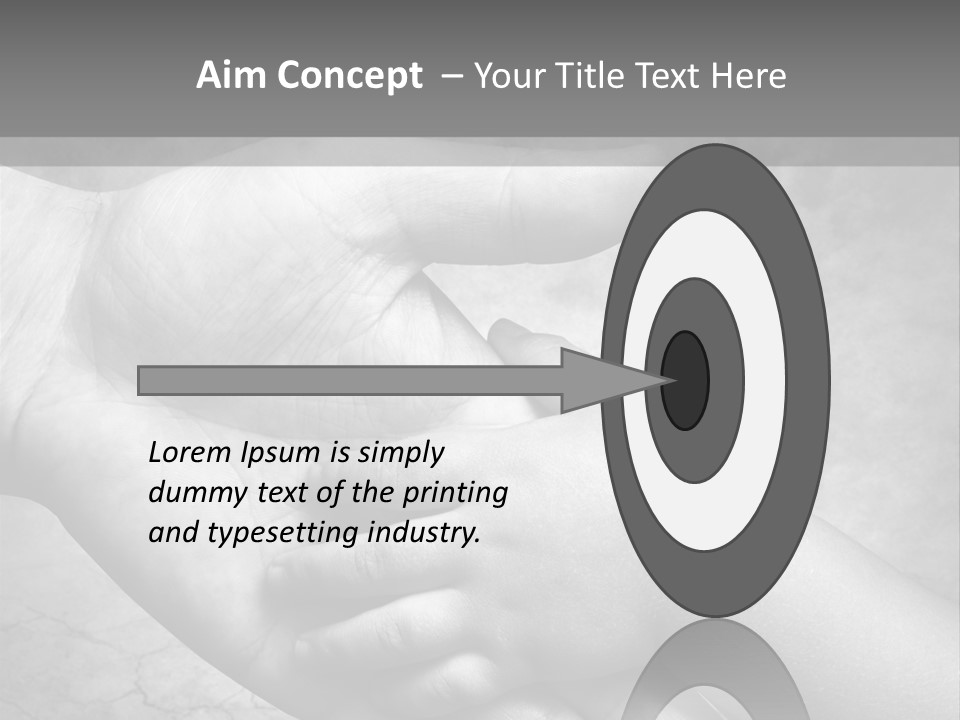 Men Body Palm PowerPoint Template