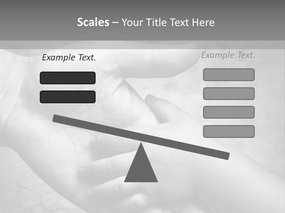 Men Body Palm PowerPoint Template