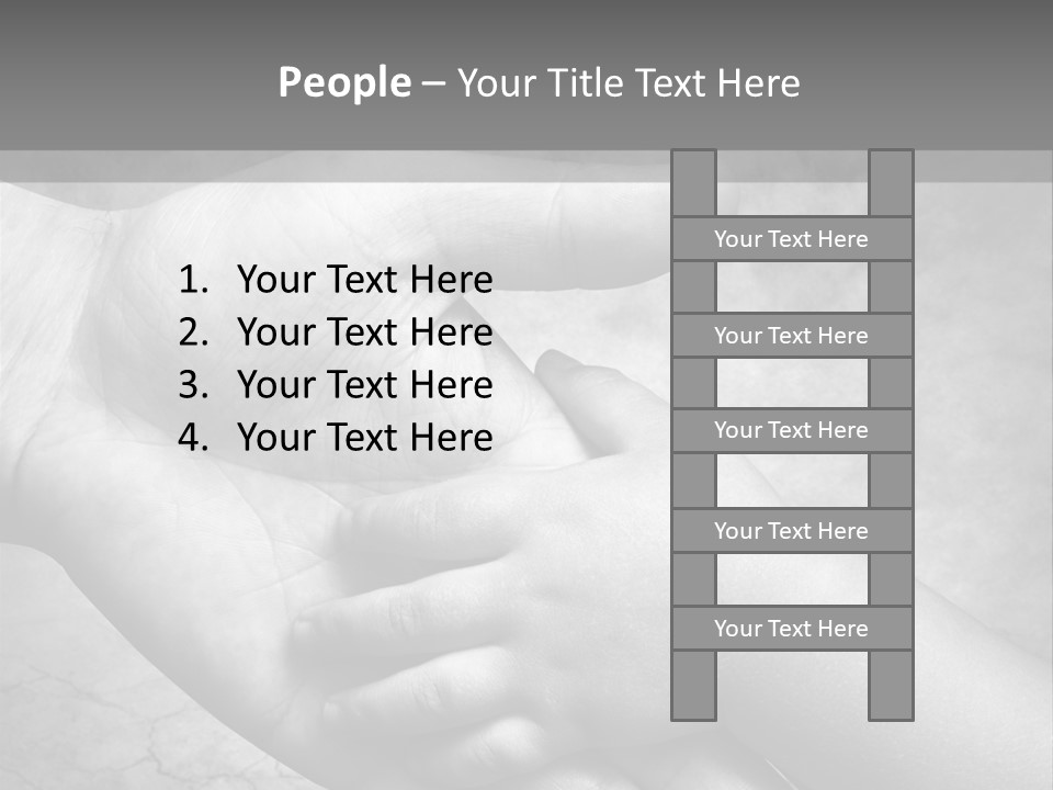 Men Body Palm PowerPoint Template