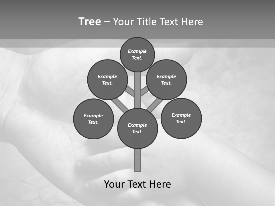 Men Body Palm PowerPoint Template